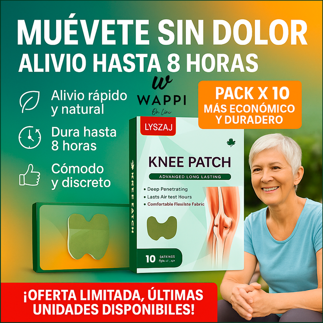 🦵Parches Antiinflamatorios para Rodilla – Pack x10 | Alivio y Comodidad Todo el Día