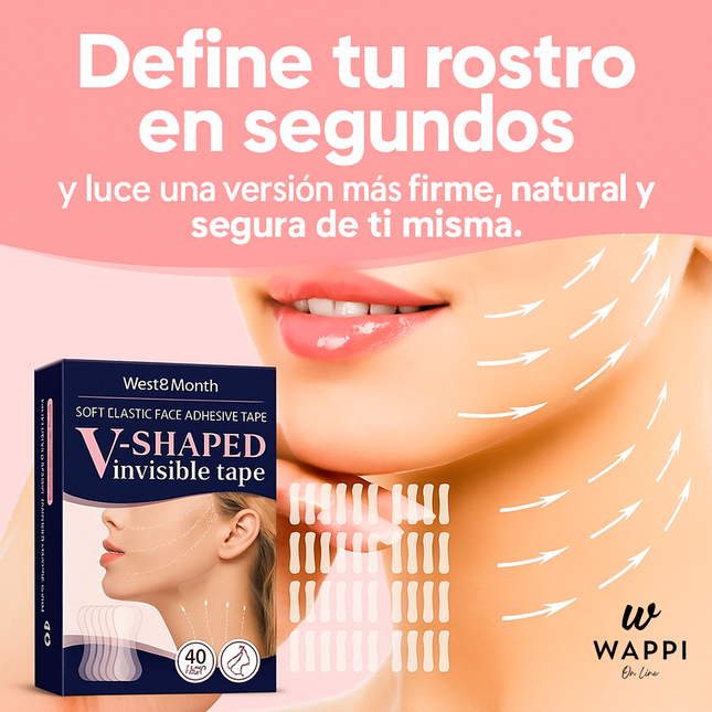 👑Cintas Faciales Lifting Invisible – Efecto Instantáneo y Natural