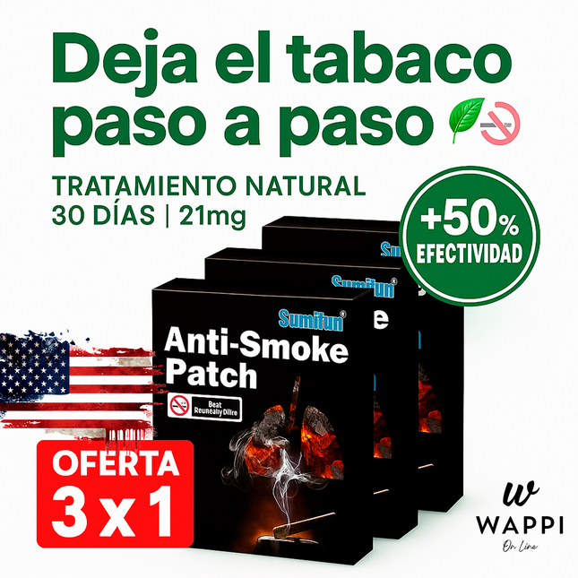 Pack 30 Parches Antitabaco Transdérmico 21mg – Tratamiento 30 Días 🚭🌿
