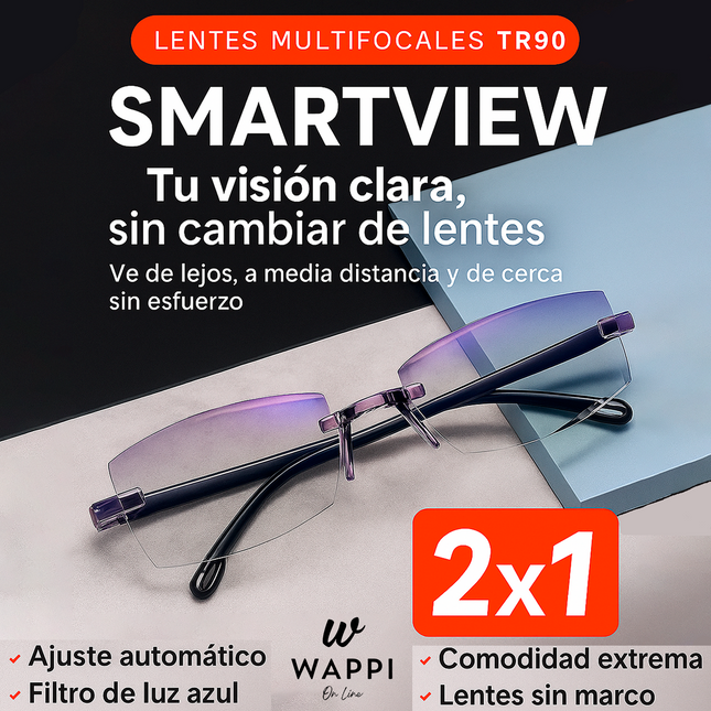 👓2 Pack Lentes SmartView TR90 – Visión Perfecta en Todo Momento (Promo 2x1)