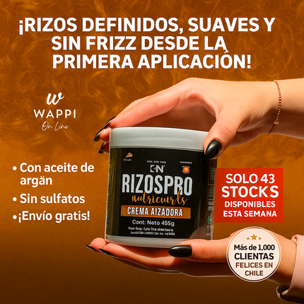 🌀RizosPro con Argán – Rizos Definidos, Suaves y Sin Frizz