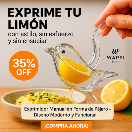 🐦🍋Exprimidor Manual en Forma de Pájaro – Diseño Moderno y Funcional