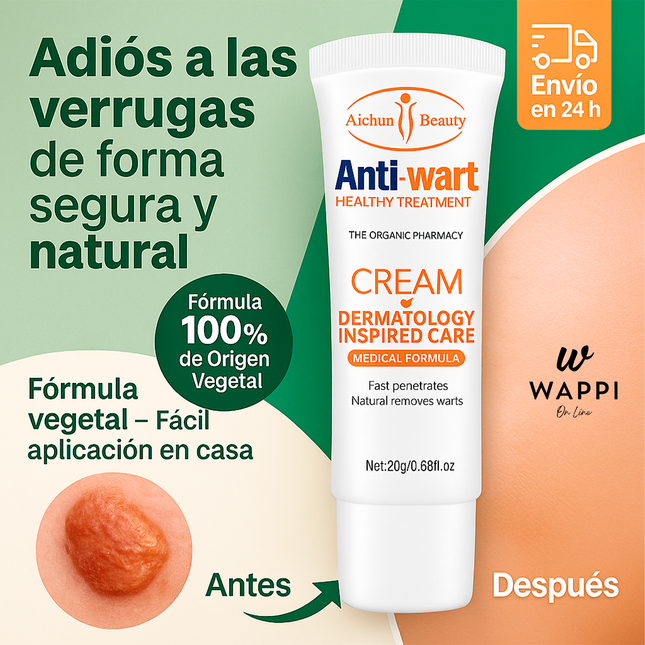 ✨Crema Antiverrugas de Origen Vegetal – Aichun Beauty 20g