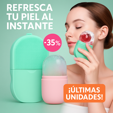 Rodillo de Hielo Facial 3 en 1 – Refresca, Tonifica y Deshincha tu Piel
