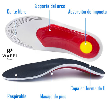 Plantillas Ortopédicas con Soporte de Arco 👣 Camina sin dolor