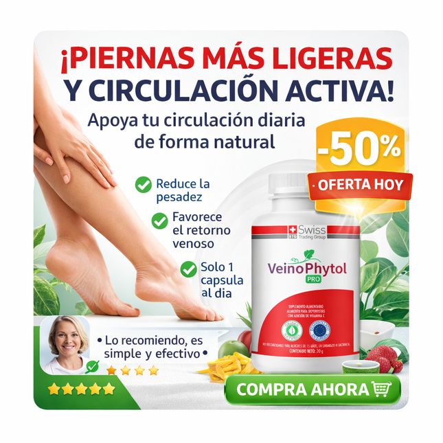 VeinoPhytol Pro – Circulación Activa y Piernas Más Ligeras