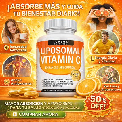 Vitamina C Liposomal 2100 mg – Alta Absorción Diaria
