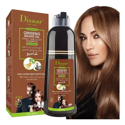 💆🏻‍♀️Shampoo Tinte Colorante - Cubre Canas al Instante